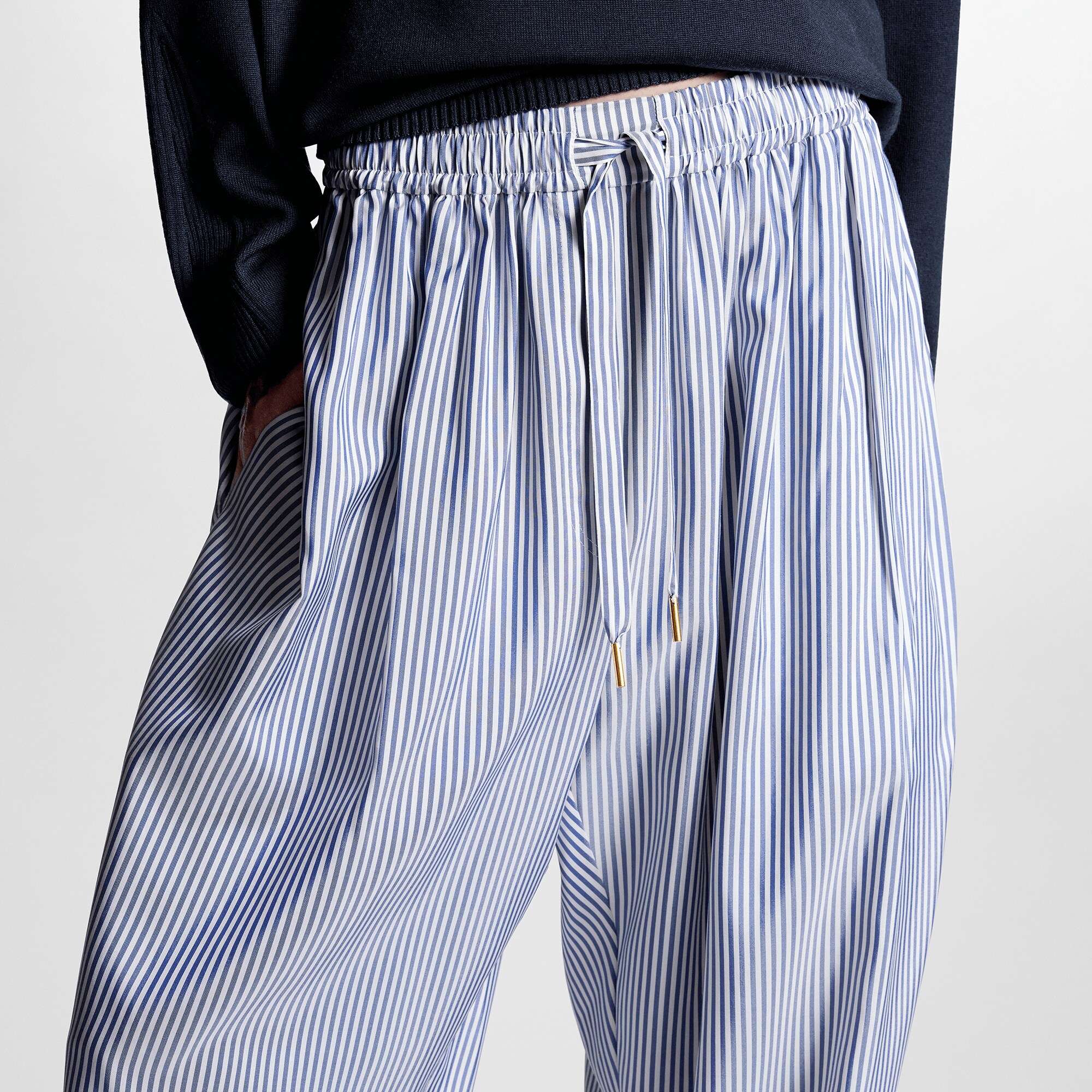 Baggy hot sale striped trousers